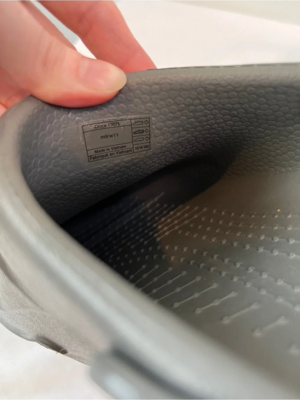 Crocs Bistro Work Clogs Charcoal Dark Gray Slip Resistant Mens M9 W11 10075